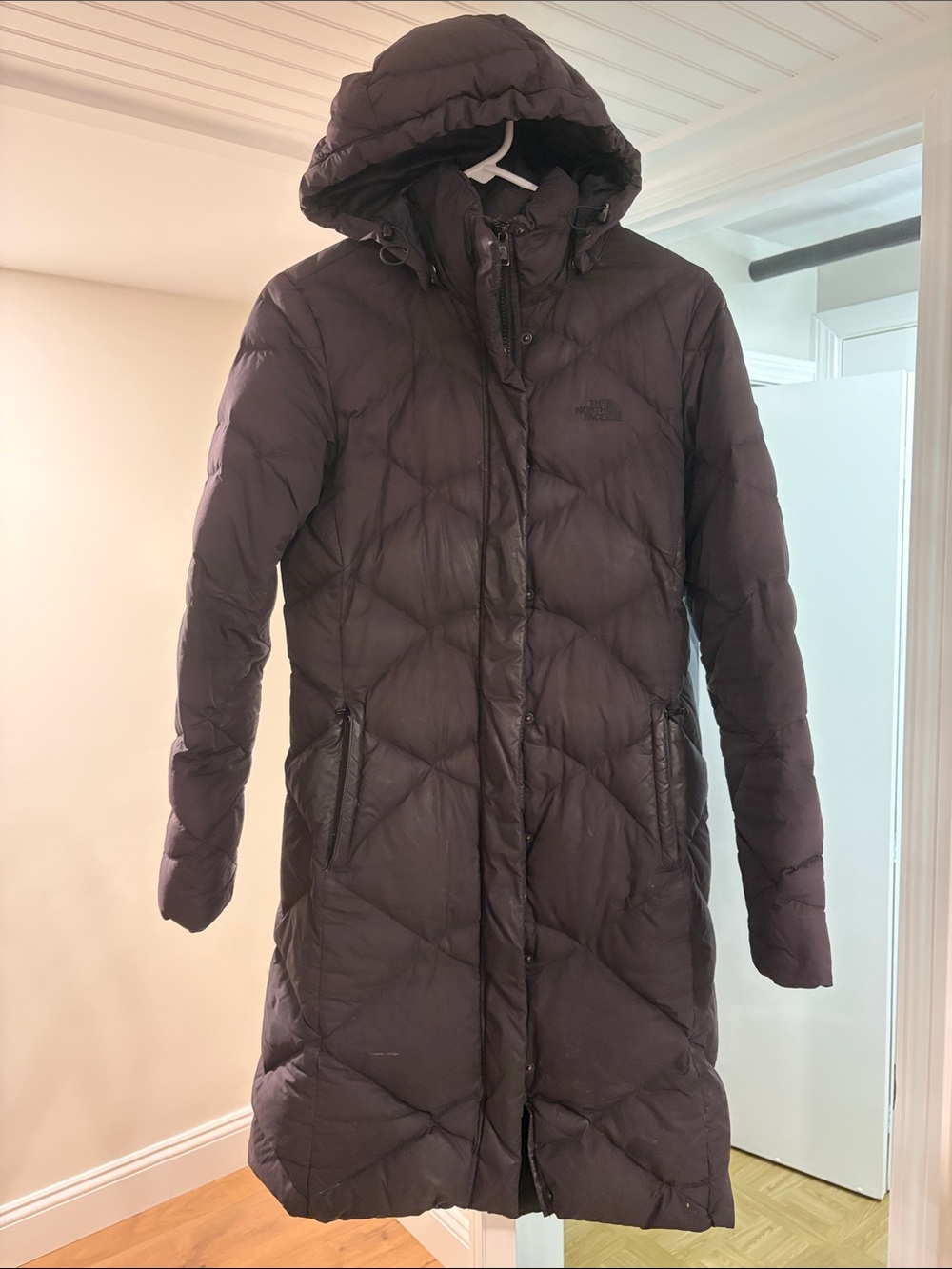 The North Face Women's Black Long Hooded Jacket